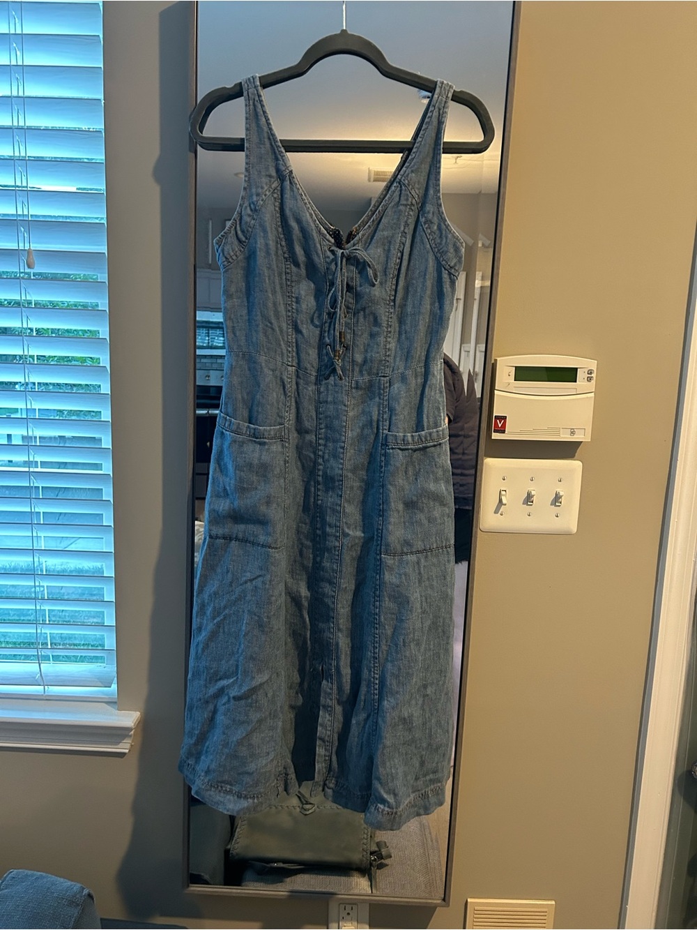 Anthropologie NWOT Holding Horses Atoll light blue denim dress Size S - Picture 5 of 13